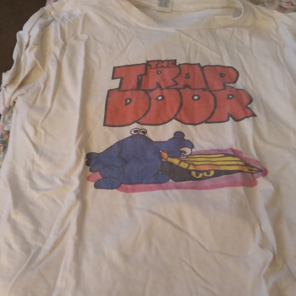 The Trap Door White Graphic Tee